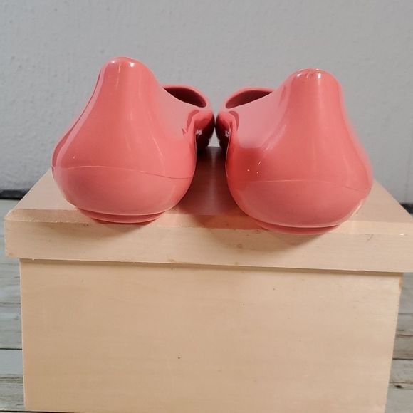 Peach Salmon Coral Oka-B Taylor Rubber Ballet Flats Size 6 or EUR 36 NWOT - Picture 3 of 9